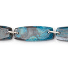 28x10mm Chrysocolla Double Drilled Rectangles 7.5 inch 6 Beads - Beadsofcambay.com