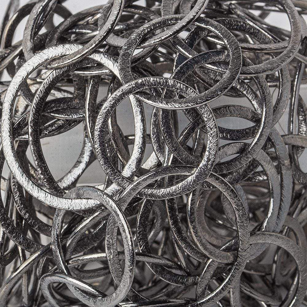 28x23mm & 20mm Black Gold plated Brushed Oval & Round Link Chain by the foot - Beadsofcambay.com