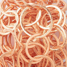 28x23mm and 20mm Copper Brushed Oval & Round Link Chain - Beadsofcambay.com