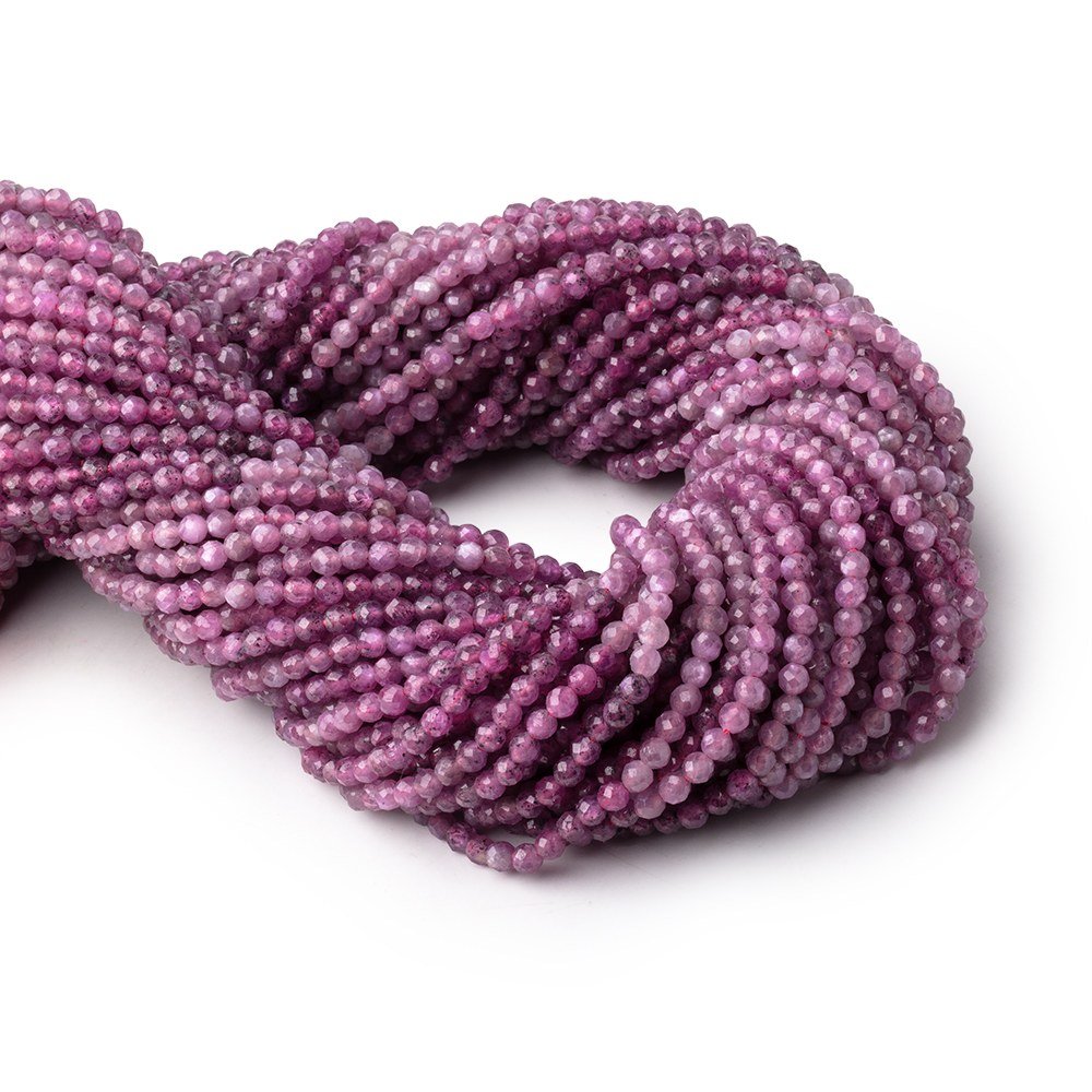 2.9mm Shaded Star Ruby Micro Faceted Round Beads 12.5 inch 114 pieces A - Beadsofcambay.com