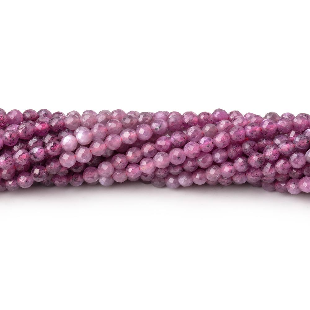 2.9mm Shaded Star Ruby Micro Faceted Round Beads 12.5 inch 114 pieces A - Beadsofcambay.com
