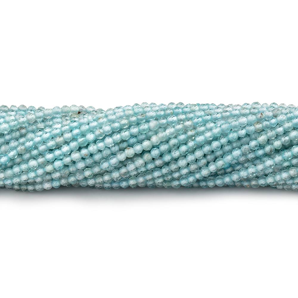 2mm Apatite Micro Faceted Round Beads 12.5 inch 190 pieces AA - Beadsofcambay.com