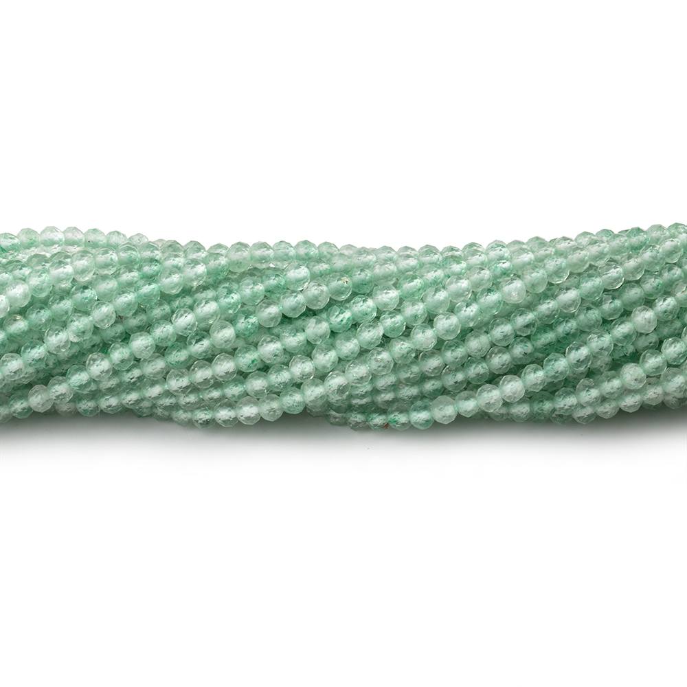 2mm Aventurine Micro Faceted Rondelle Beads 12.75 inch 168 pieces - Beadsofcambay.com