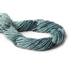 2mm Blue Sapphire Micro Faceted Round Beads 12.5 inch 168 pieces - Beadsofcambay.com