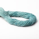 2mm Blue Zircon Micro Faceted Rondelle Beads 12.5 inch 194 pieces AA - Beadsofcambay.com