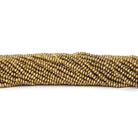 2mm Brass Disc Beads 8 inch 140 pieces - Beadsofcambay.com