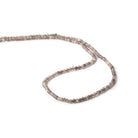 2mm Chocolate Brown & Mink Grey Moonstone microfaceted rondelles 175 pcs - Beadsofcambay.com