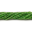 2mm Chrome Diopside Micro Faceted Round Beads 12.5 inch 166 pieces - Beadsofcambay.com