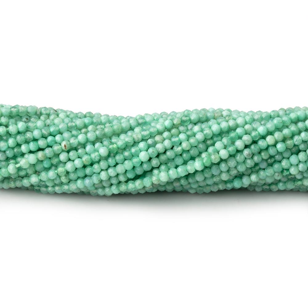 2mm Chrysoprase Micro Faceted Rondelle Beads 12.5 inch 195 pieces AA - Beadsofcambay.com