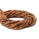 2mm Copper Plain Cube 8 inch 94 pcs - Beadsofcambay.com