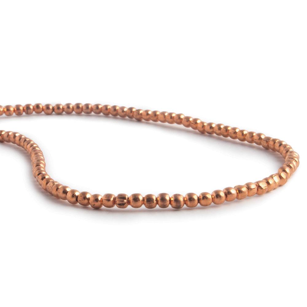 2mm Copper Round 8 inch 98 pcs - Beadsofcambay.com