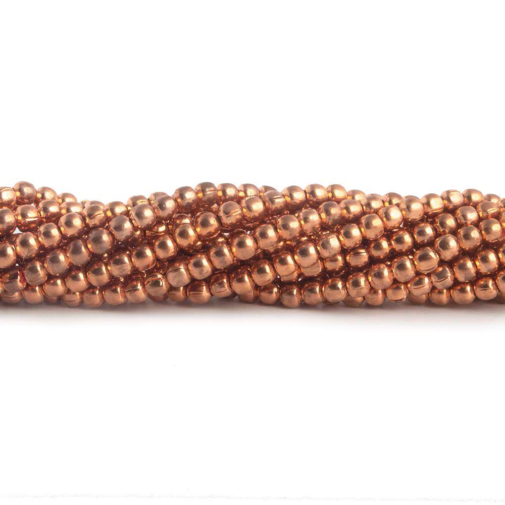 2mm Copper Round 8 inch 98 pcs - Beadsofcambay.com