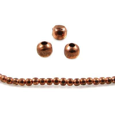 2mm Copper Round 8 inch 98 pcs - Beadsofcambay.com