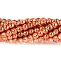 2mm Copper Round 8 inch 98 pcs - Beadsofcambay.com