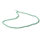 2mm Emerald Micro Faceted Rondelle Beads 12.5 inch 168 pieces - Beadsofcambay.com