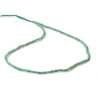 2mm Emerald Micro Faceted Rondelles 12.5 inch 168 Beads - Beadsofcambay.com