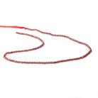 2mm Garnet Micro Faceted Rondelle Beads 13 inch 188 pieces - Beadsofcambay.com