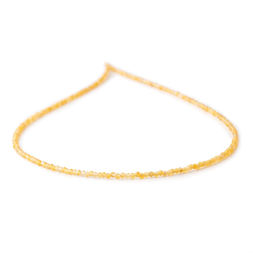 2mm Golden Ethiopian Opal Micro Faceted Rondelle Beads 16 inch 248 pieces - Beadsofcambay.com