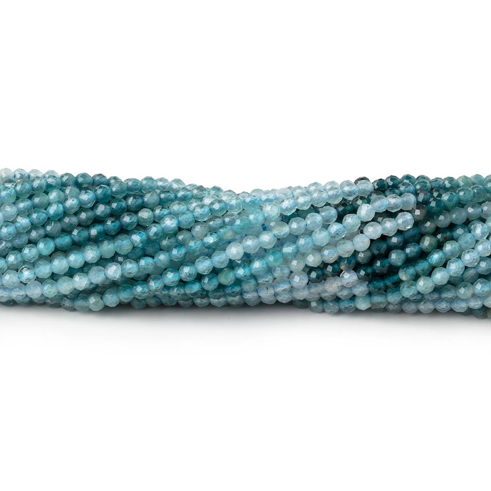 2mm Grandidierite Micro Faceted Round Beads 12.5 inch 160 pieces AA - Beadsofcambay.com