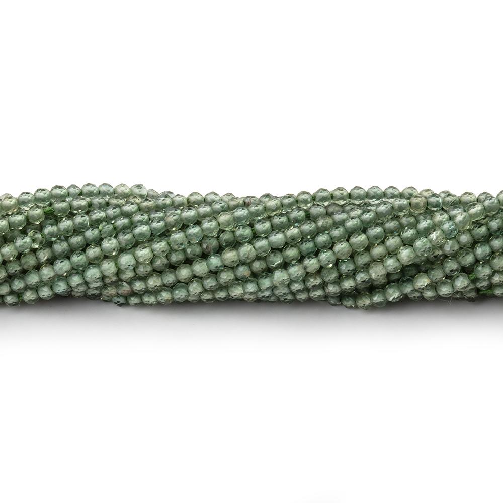 2mm Green Apatite Micro Faceted Round Beads 12.5 inch 187 pieces AA - Beadsofcambay.com