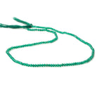 2mm Green Onyx micro faceted rondelle beads 13 inch 195 pcs AA - Beadsofcambay.com