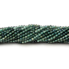 2mm Green Sapphire Micro Faceted Round Beads 12.5 inch 158 pieces - Beadsofcambay.com