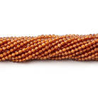 2mm Hessonite Garnet Micro Faceted Round Beads 12.5 inch 169 pieces - Beadsofcambay.com