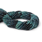 2mm Indicolite Tourmaline Micro Faceted Cube Beads 12.75 inch 150 pieces AA - Beadsofcambay.com