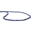 2mm Lapis Lazuli micro-faceted rondelle beads 13 inches 175 pieces - Beadsofcambay.com