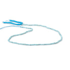 2mm Larimar micro faceted round beads 12.5 inch 180 pieces - Beadsofcambay.com