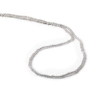 2mm Light Grey Moonstone microfaceted rondelle beads 13 inch 175 pieces - Beadsofcambay.com