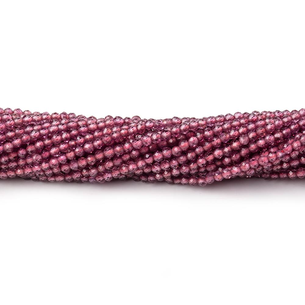 2mm Malaia Garnet Micro Faceted Round Beads 13 inch 178 pieces