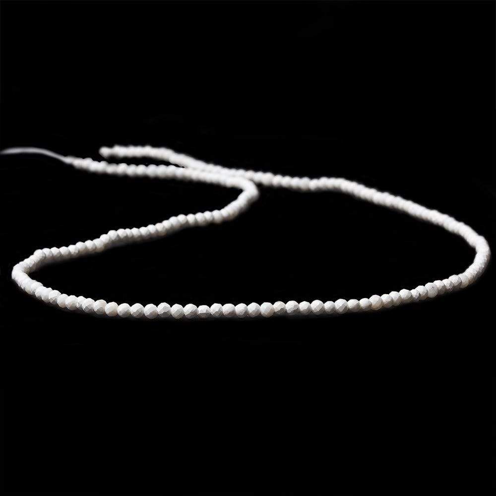 2mm Matte Magnesite Micro Faceted round beads 13 inch 180 pieces - Beadsofcambay.com