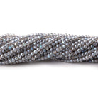 Beadsofcambay 2mm Metallic Labradorite micro faceted rondelle beads 13 inch 170 pieces