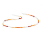 2mm Mexican Fire Opal Micro Faceted Rondelle Beads 12.25 inch 176 pieces - Beadsofcambay.com