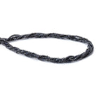 2mm Midnight Blue Sapphire Micro Faceted Rondelle Beads - set of 5 strands - Beadsofcambay.com