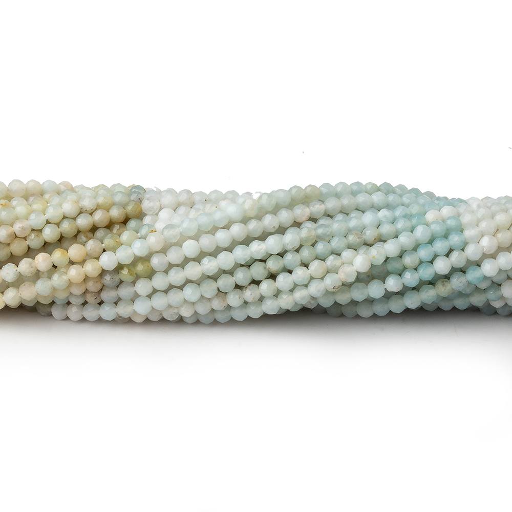 2mm Multi Color Peruvian Opal micro faceted round beads 13 inch 160 pieces AAA - Beadsofcambay.com