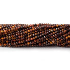 2mm Multi Color Tiger's Eye microfaceted round beads 13 inch 175 pieces - Beadsofcambay.com