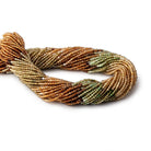 2mm Multi Color Tourmaline Micro Faceted Round Beads 12 inch 169 pieces AAA - Beadsofcambay.com