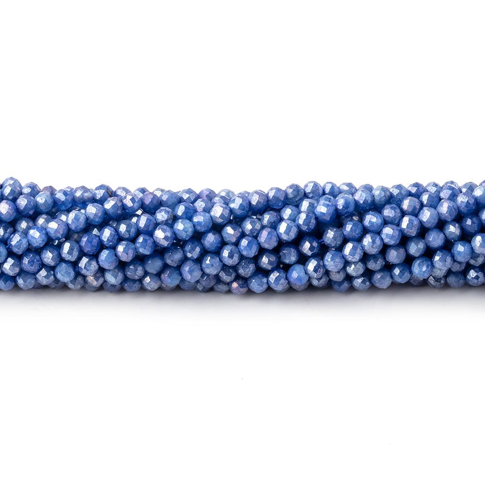 2mm Mystic Blue Quartz Micro Faceted Round Beads 13 inch 150 pieces - Beadsofcambay.com