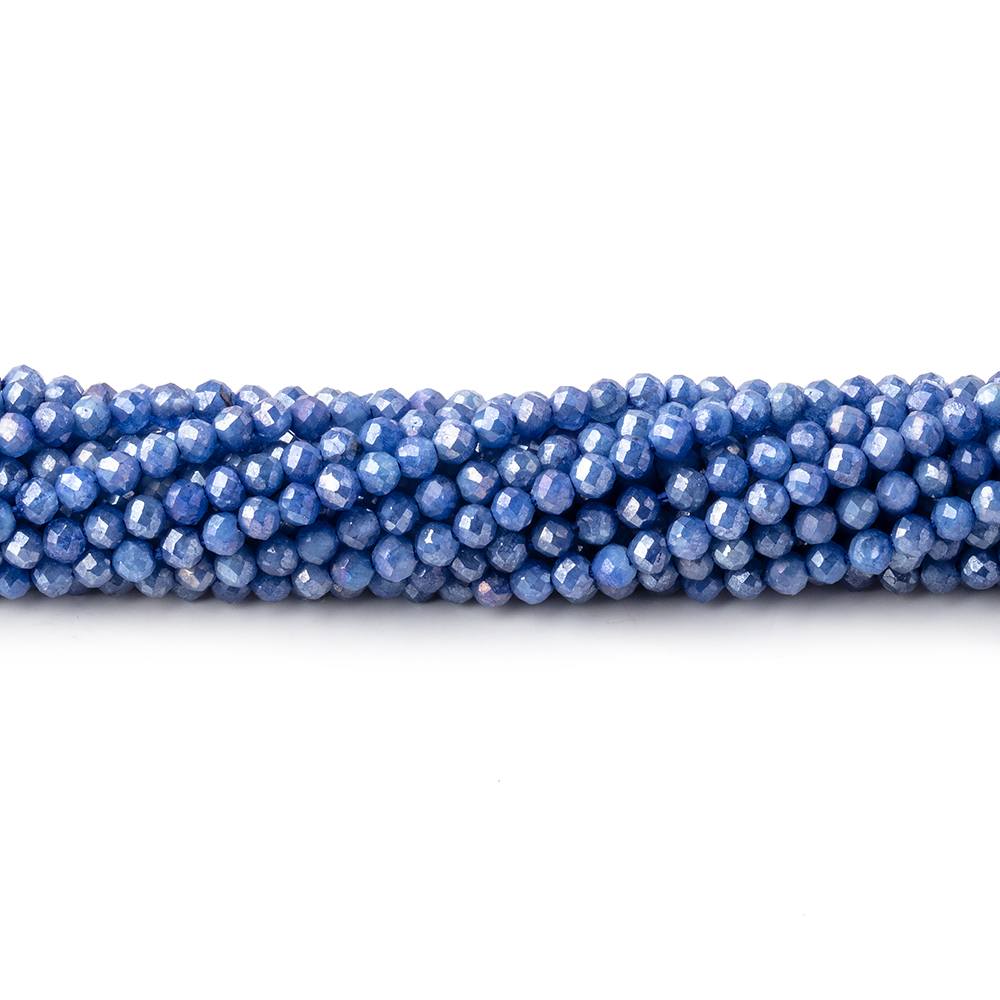 2mm Mystic Blue Quartz Micro Faceted Round Beads 13 inch 150 pieces - Beadsofcambay.com