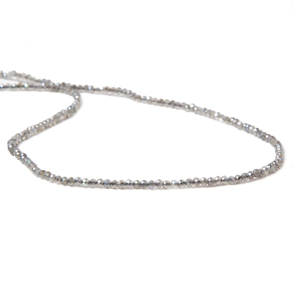 2mm Mystic Labradorite micro-faceted rounds 13 inch 175 beads AAA - Beadsofcambay.com
