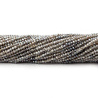 2mm Mystic Shaded Labradorite faceted round beads 13 inch 180 pieces - Beadsofcambay.com