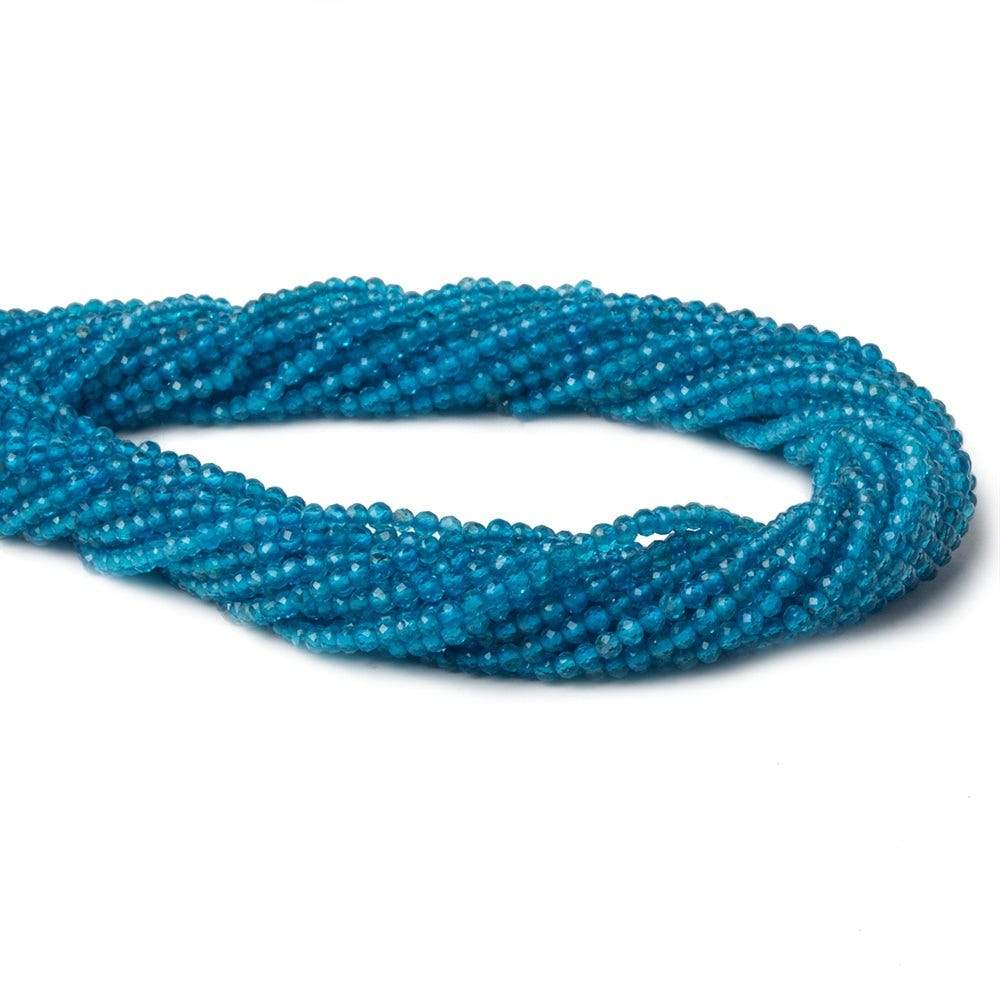 2mm Neon Apatite Micro faceted rondelle beads 13 inch 180 pcs AAA - Beadsofcambay.com