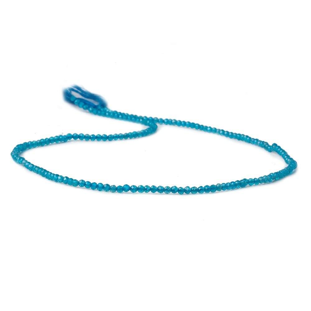 2mm Neon Apatite Micro faceted rondelle beads 13 inch 180 pcs AAA - Beadsofcambay.com