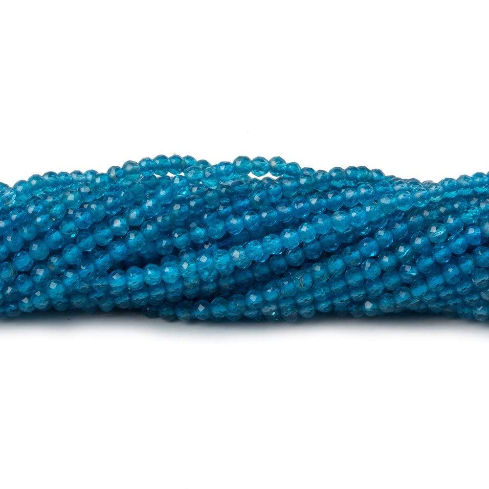2mm Neon Apatite Micro faceted rondelle beads 13 inch 180 pcs AAA - Beadsofcambay.com