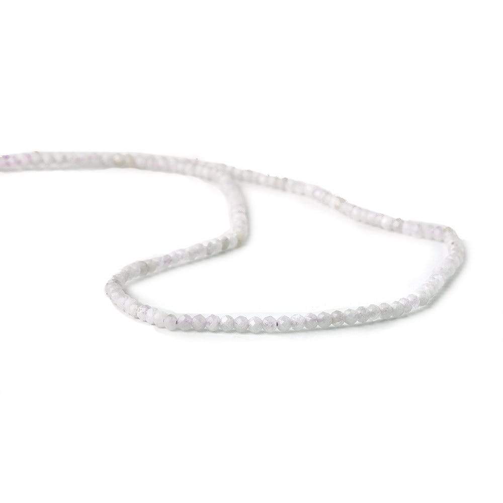 2mm Pale Cape Amethyst microfaceted round beads 13 inch 170 pieces - Beadsofcambay.com