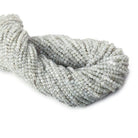 2mm Pale Grey Moonstone microfaceted round beads 13 inch 175 pieces - Beadsofcambay.com
