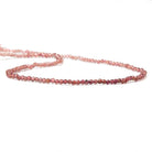 2mm Pink Tourmaline Faceted Rounds 14.25 inch 160 pieces - Beadsofcambay.com