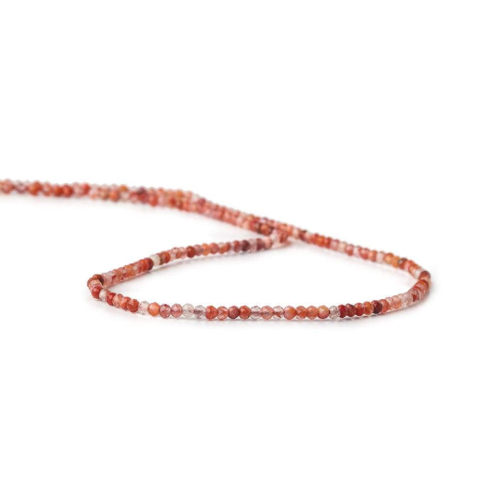 2mm Red Jasper & Multi Color Agate microfaceted round beads 13 inch 175 pieces - Beadsofcambay.com
